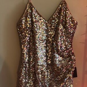Lulu's Multicolor Sequin Dress